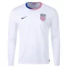 Verenigde Staten Sergino Dest #2 USA Thuisshirt Copa América 2024 Voetbalshirts Lange Mouwen-1