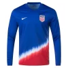 Verenigde Staten Sergino Dest #2 USA Uitshirt Copa América 2024 Voetbalshirts Lange Mouwen-1